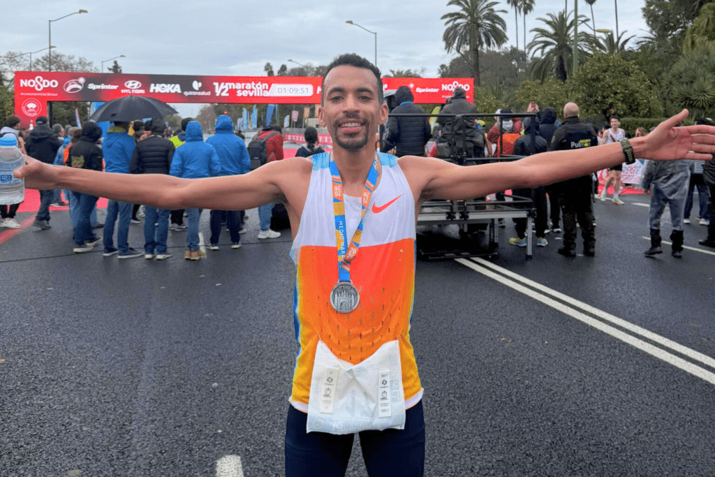Ismael Debjani a bouclé son premier semi-marathon ce dimanche à Séville.