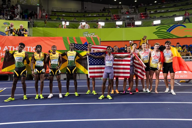 Les Etats-Unis ont devancé la Belgique et la Jamaïque sur le relais 4x400 des Mondiaux (©Dan Vernon/World Athletics)