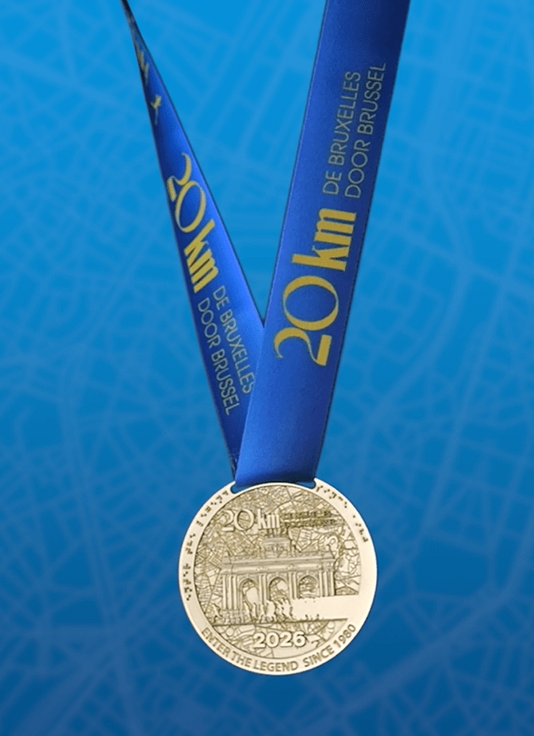 La médaille des 20 Km de Bruxelles 2026