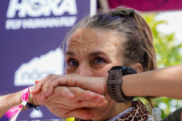 Grosse émotion pour Manuela Soccol après sa victoire sur l’Alsace Grand Est by UTMB