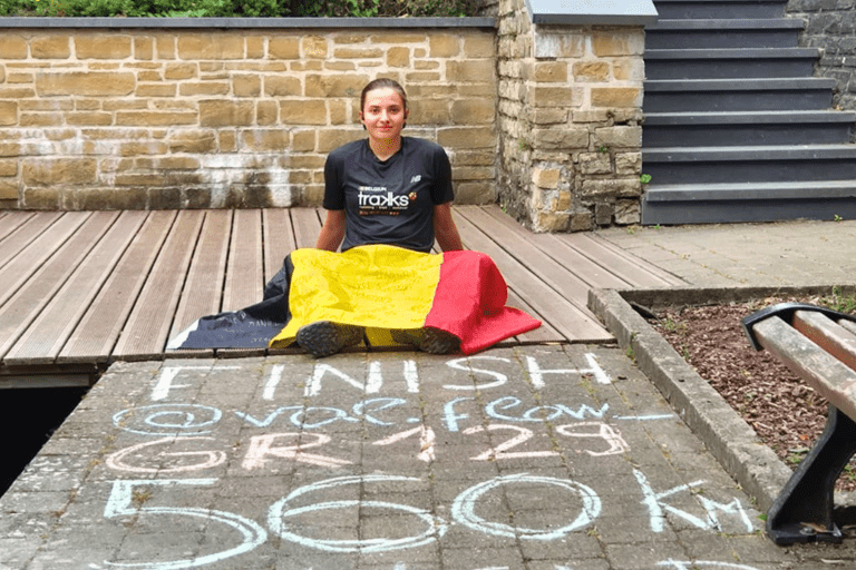 Valentine Collard a terminé ce lundi 13 juillet sa traversée de la Belgique, de Bruges à Arlon.