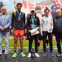 Le podium masculin des 15 Km de Woluwe Le podium masculin des 15 Km de Woluwe